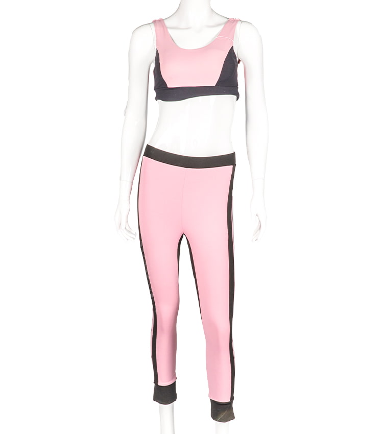 Vêtements de yoga de fitness taille haute pour femmes, moulants, levage des hanches, coutures bicolores
