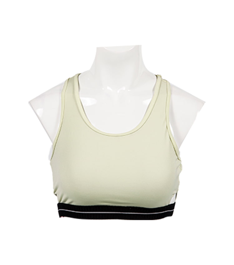 Sous-vêtements de yoga de gymnastique en cours d'exécution hauts logo personnalisé entraînement femmes soutien-gorge de sport haut court